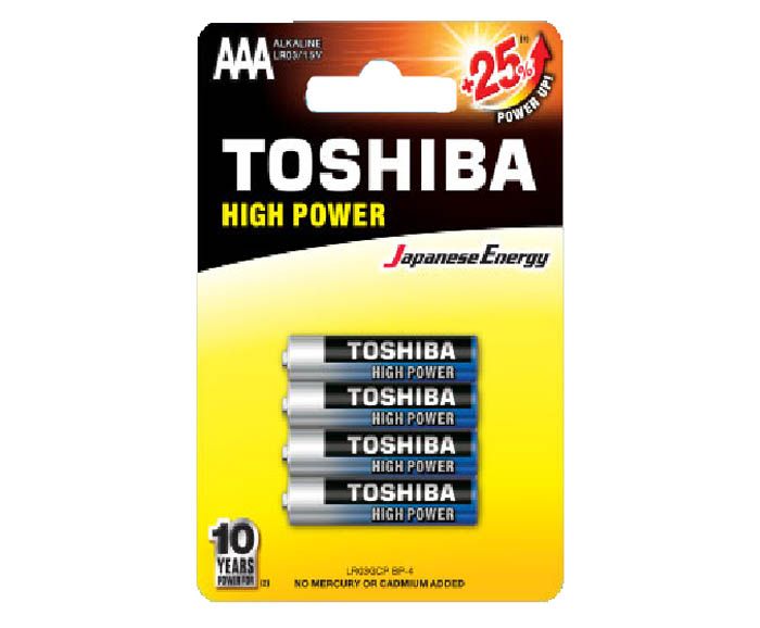  Алкални батерии Toshiba AAA 4 бр