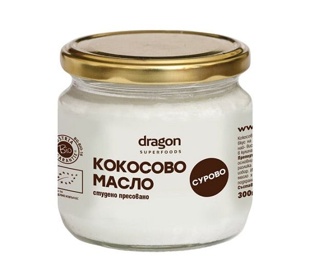 Био Кокосово Масло, Студенопресовано Dragon Superfoods 300 мл