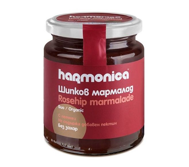 Био шипков мармалад Harmonica без захар 300 г