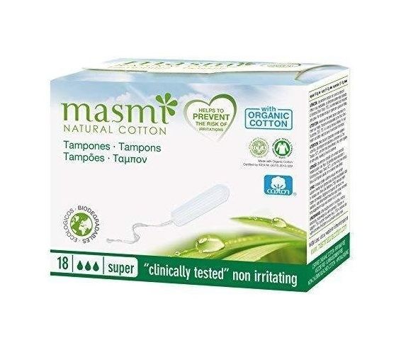 Тампони, супер Masmi Natural Cotton 18бр