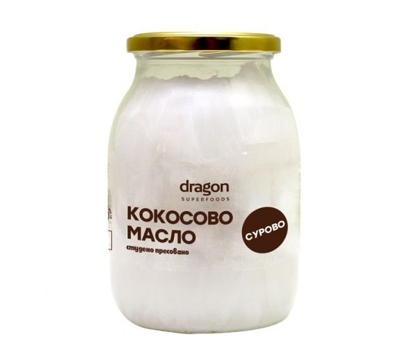 Био кокосово масло, студенопресовано Dragon Superfoods 1 л