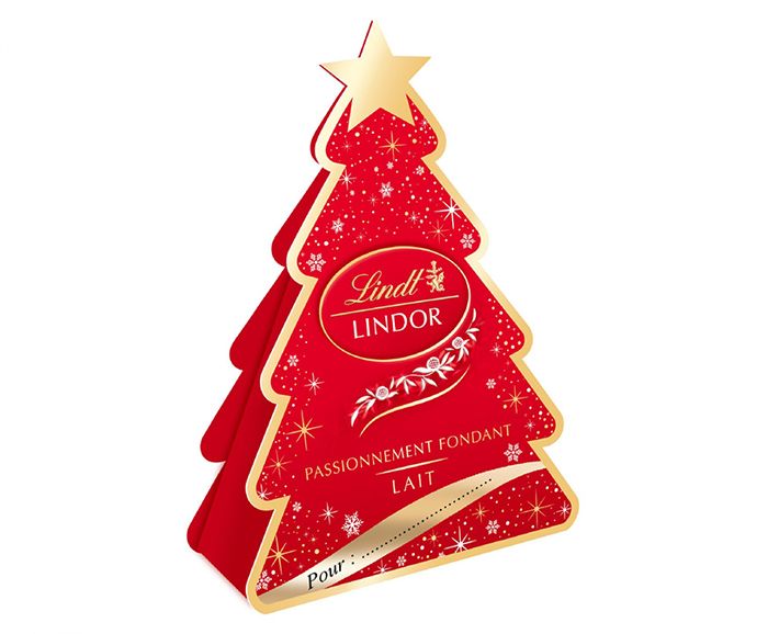 Шоколадови Бонбони Lindt Lindor Коледна Елха 37 г