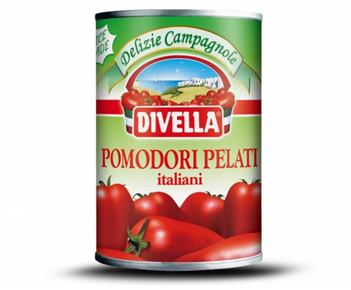 Белени цели домати Divella 400 г