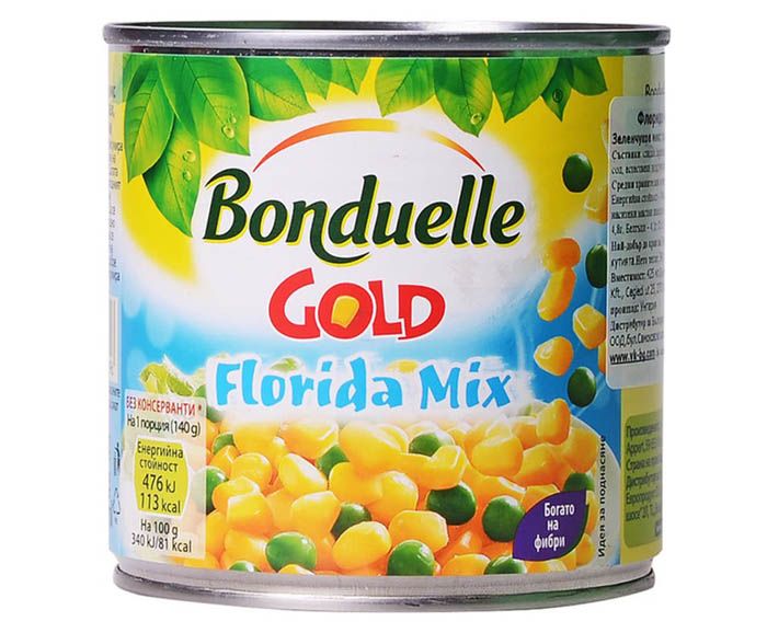Сладка царевица Bonduelle mix Florida 425мл