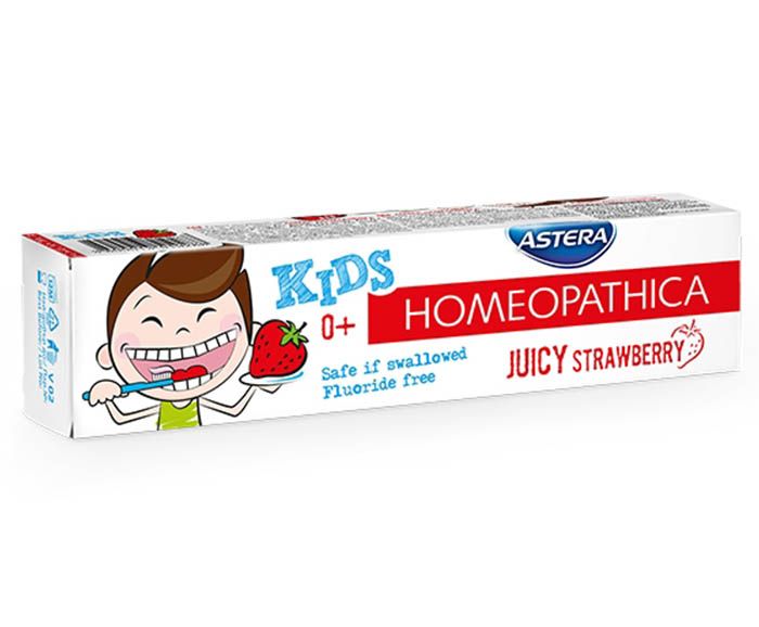 Детска хомеопатична паста за зъби Astera ягода 50мл
