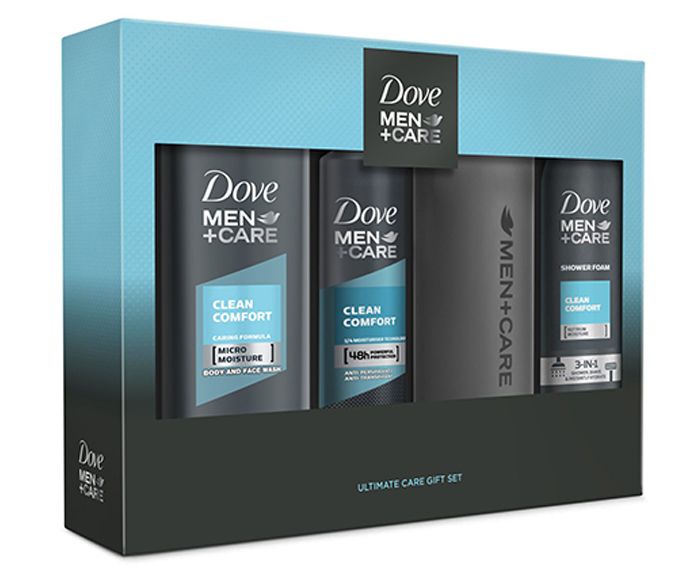 Комплект Dove Men +Care с бутилка за вода