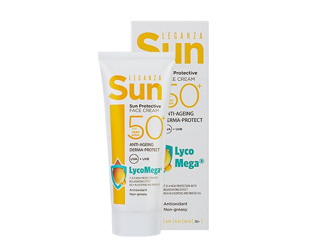 Слънцезащитен крем за лице Leganza Sun SPF50+ 75мл