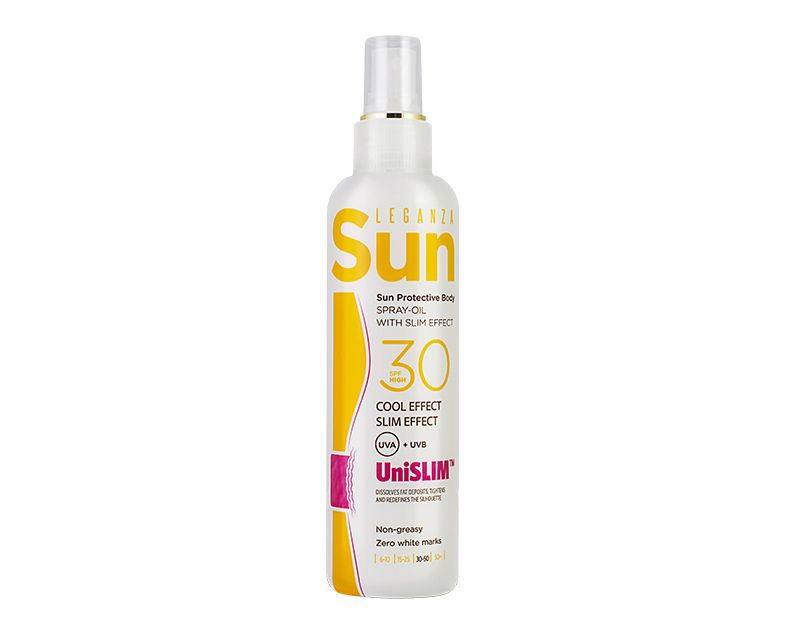 Слънцезащитно олио спрей с отслабващ ефект Leganza Sun SPF30 200мл