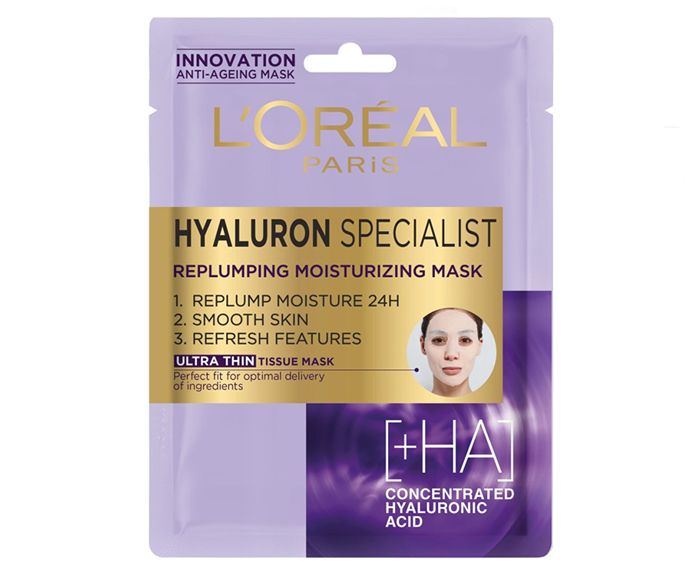 Ултра тънка хартиена маска L'Oreal Hyaluron Specialist Replumping Moisturizing