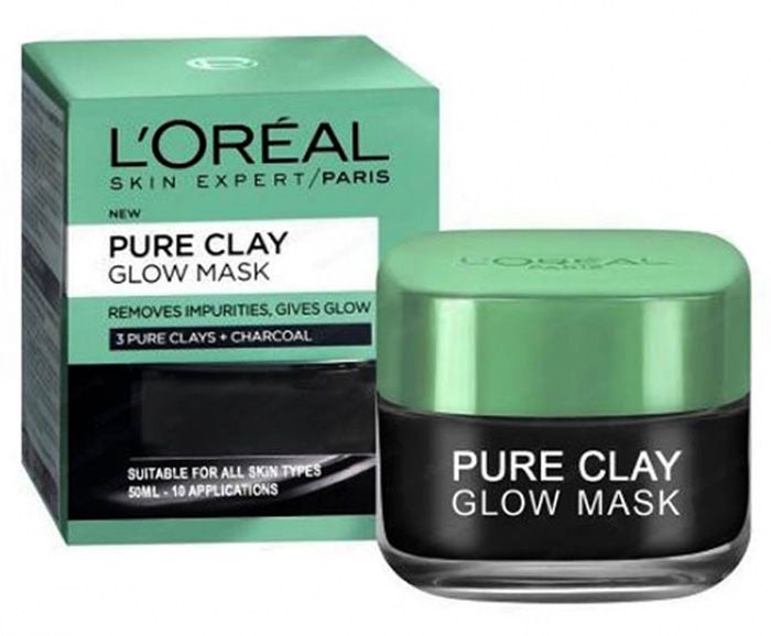 Почистваща и озаряваща маска за лице L'Oreal Pure Clay Glow Mask 50 мл