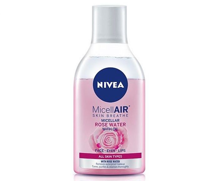 Двуфазна мицеларна вода с розова вода Nivea MicellAIR 400 мл
