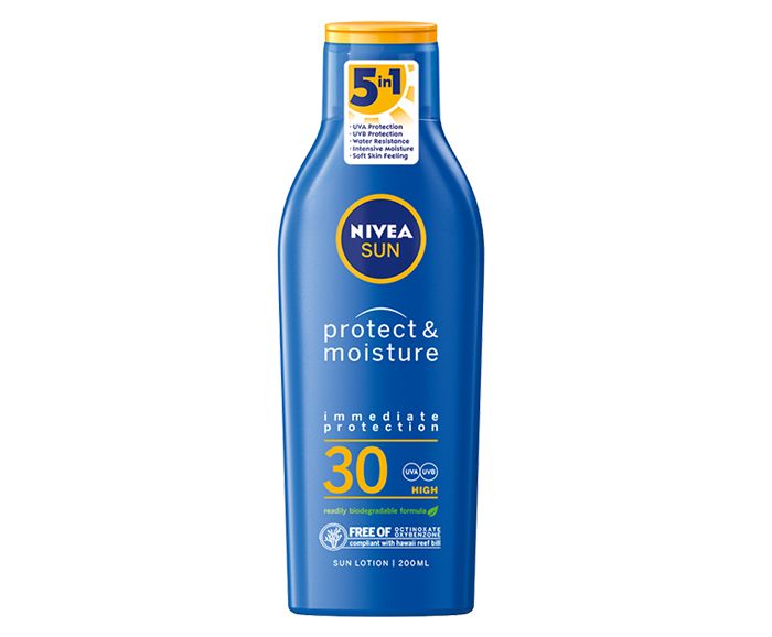 Слънцезащитен лосион Nivea Protect & Moisture SPF 30 200 мл