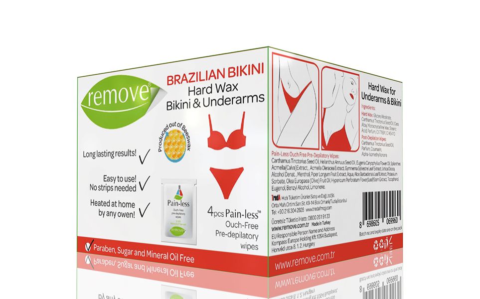 Твърда вакса за подмишници и бикини зона Remove Brazilian Bikini 80мл
