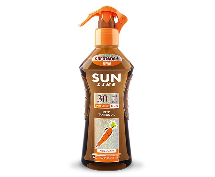 Слънцезащитен спрей масло за бърз загар Sun Like SPF 30 200 мл