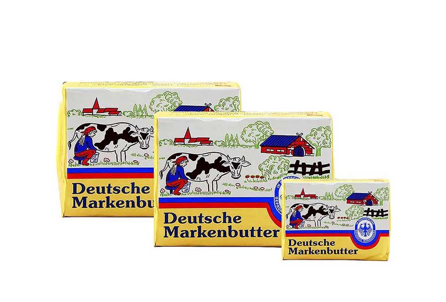 Пакет: Масло Deutsche Markenbutter 250гр 2бр + Подарък Deutsche Markenbutter 125гр 1бр