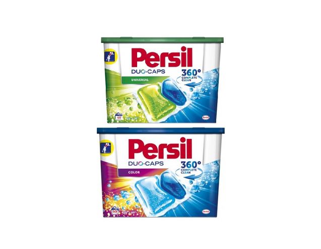 2 кутии: 50 капсули за бяло + 50 капсули за цветно пране Persil Duo Caps