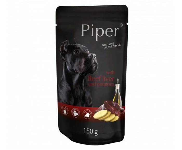 Храна за кучета с телешки дроб и картофи Piper 150 г