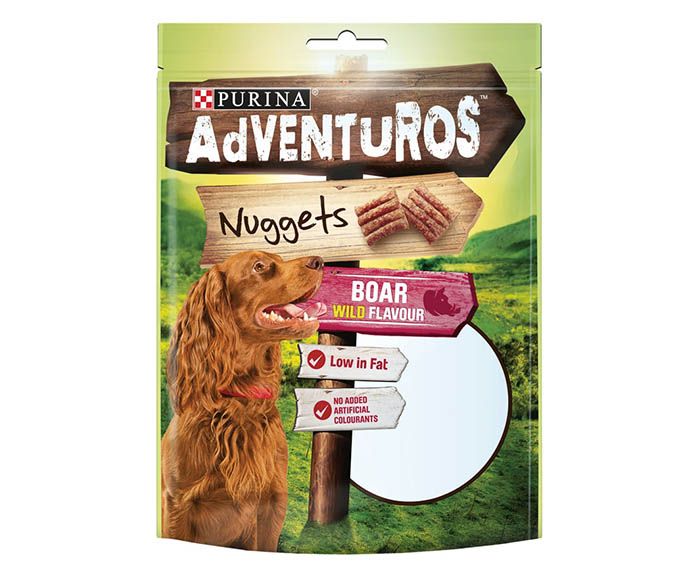 Лакомства за кучета с глиганско месо Adventuros Nuggets Purina 90 г