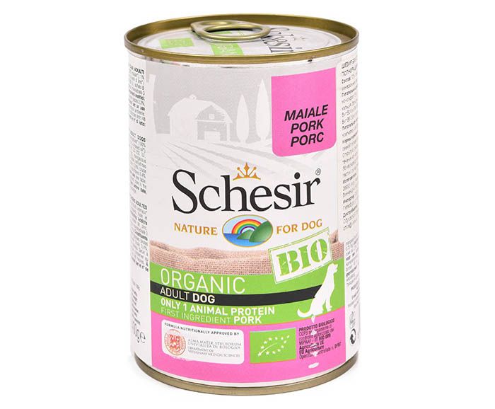 Био консерва със свинско месо Schesir BIO 400 гр