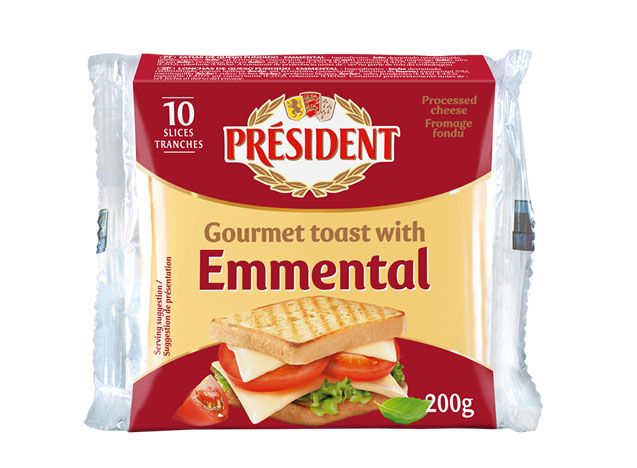 Сирене за тост с ементал President 200 г