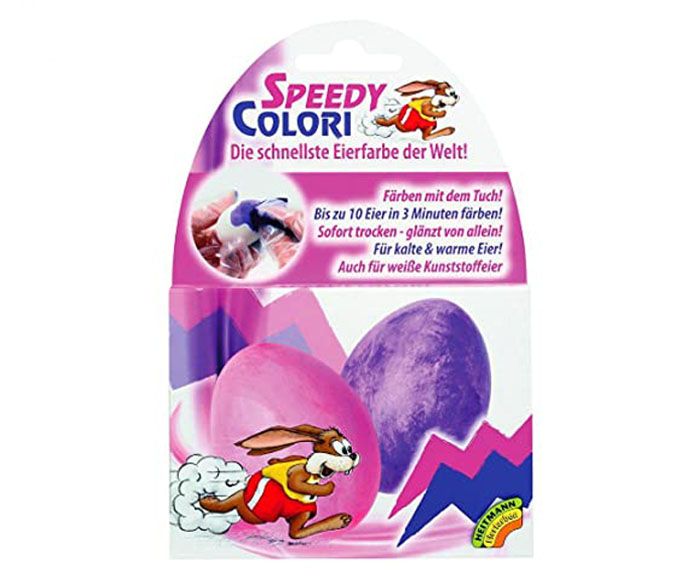 Оцвети яйце с кърпа Heitmann Speedy Colori розово + лилаво
