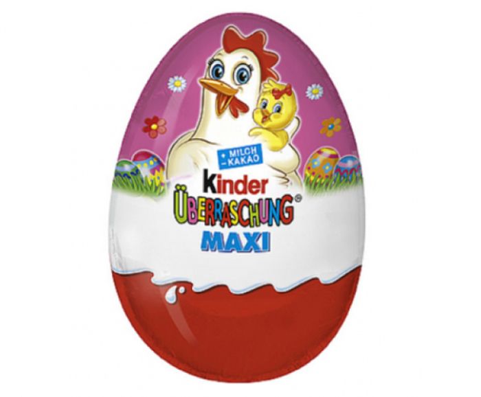 Шоколадово яйце Kinder Surprise Maxi Кокошка с пиле 100 г