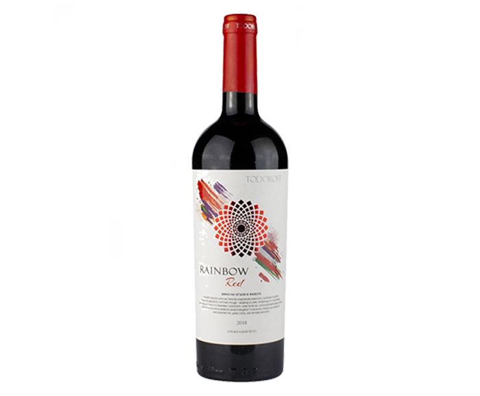 Червено вино Сира и Мавруд Rainbow Red Todoroff 2018 0.75л