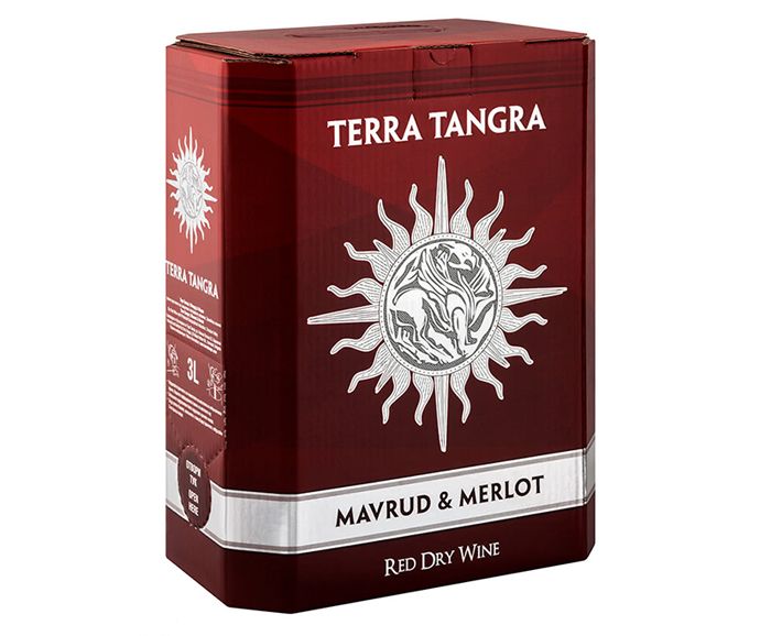 Червено Вино Мавруд и Мерло Terra Tangra Кутия 3 л