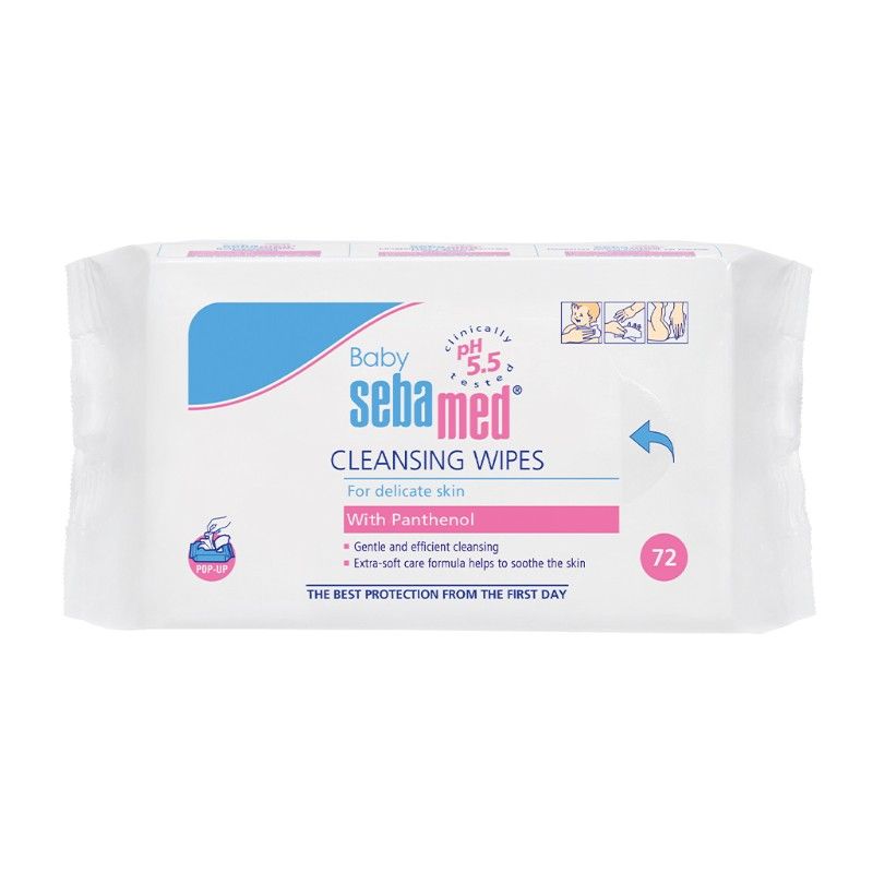 Бебешки Влажни Кърпички Sebamed 72 бр