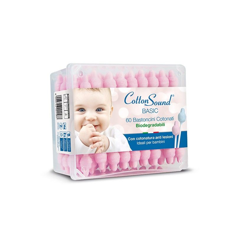 Бебешки Клечки за Уши Cotton Sound розови 60 бр