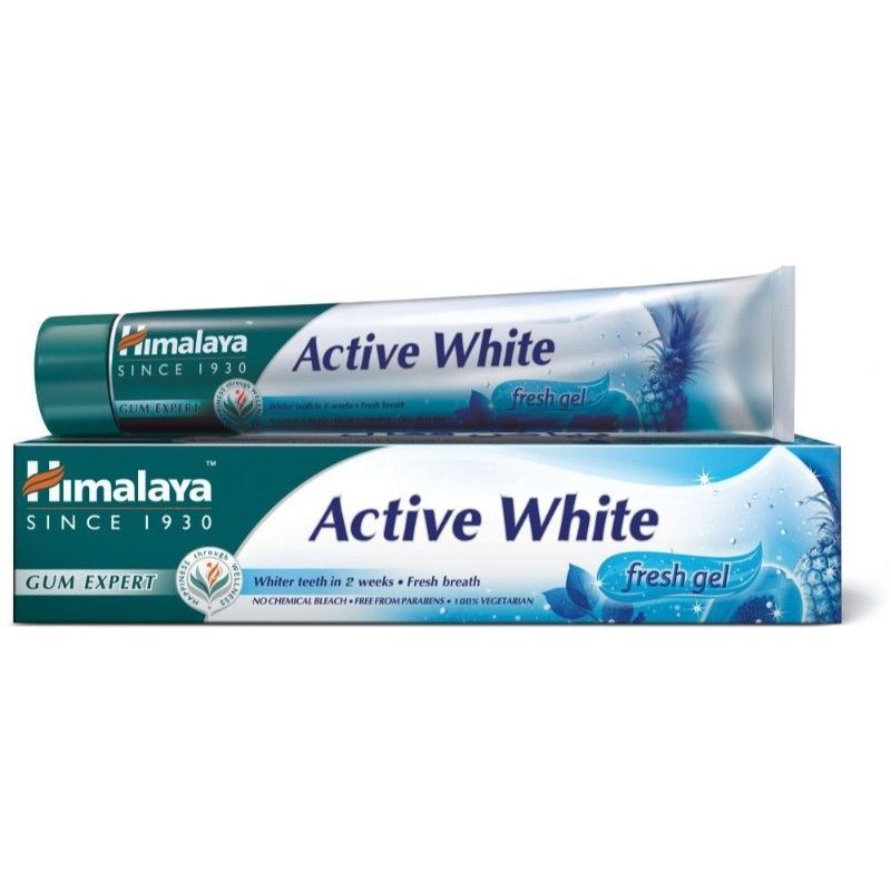 Гел-Паста Himalaya Active White за Избелване на Зъби без Флуорид 75 мл