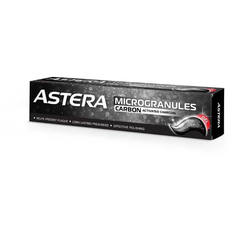 Паста за Зъби Astera Microgranules Carbon 75 мл