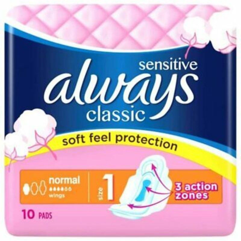Дамски Превръзки Always Classic Normal Sensitive 20 бр