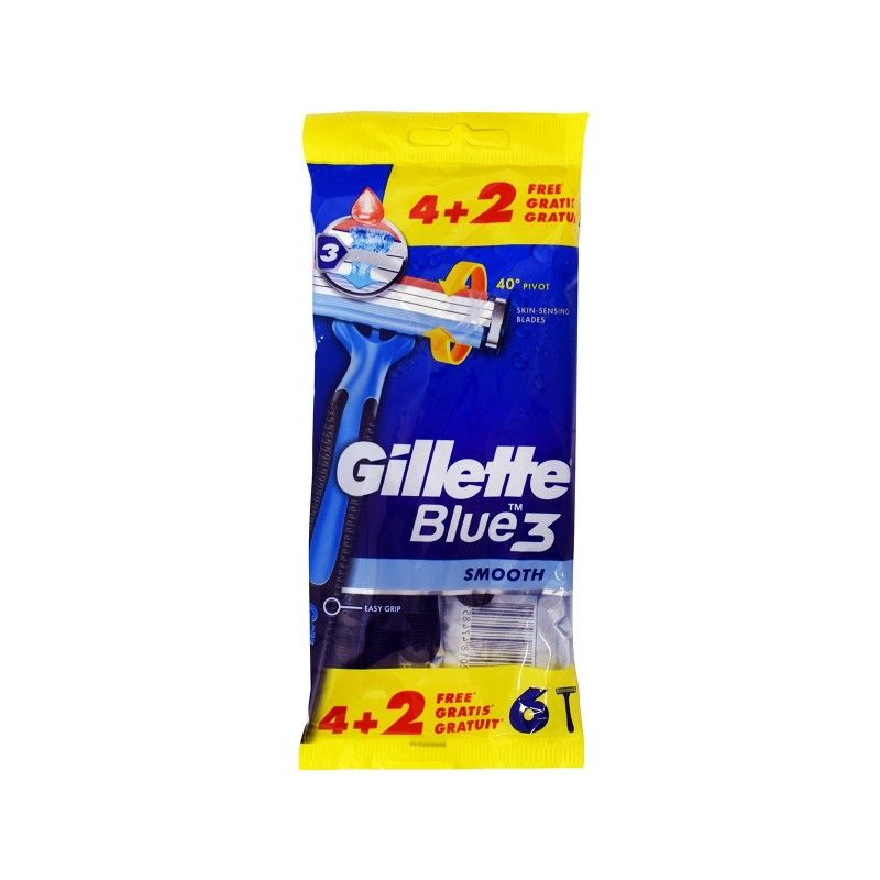 Самобръсначка Gillette Blue 3 Smooth 6 бр