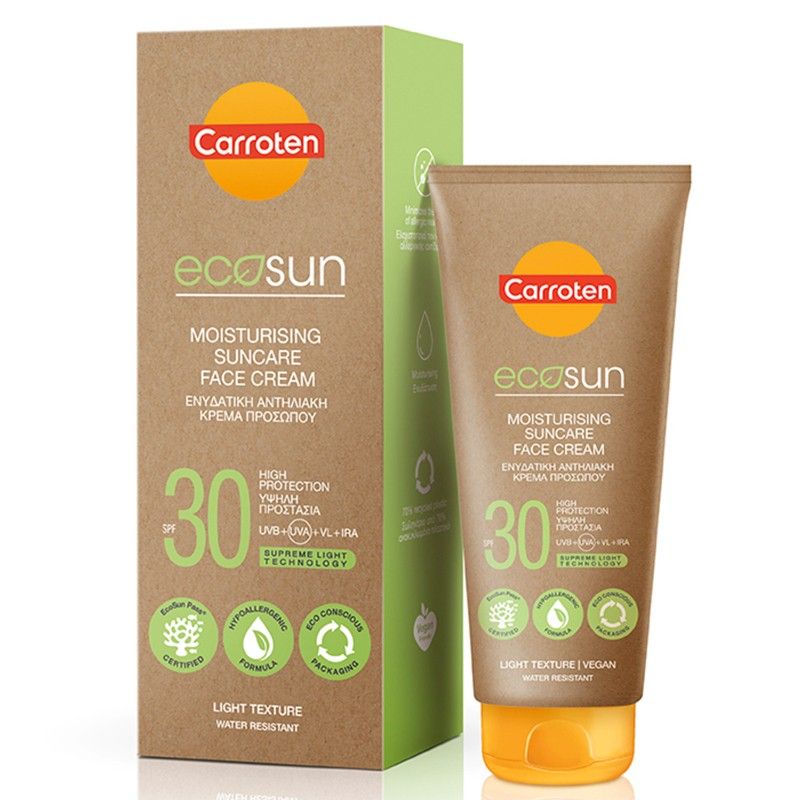 Слънцезащитен крем за лице Carroten Ecosun SPF 30 50 мл