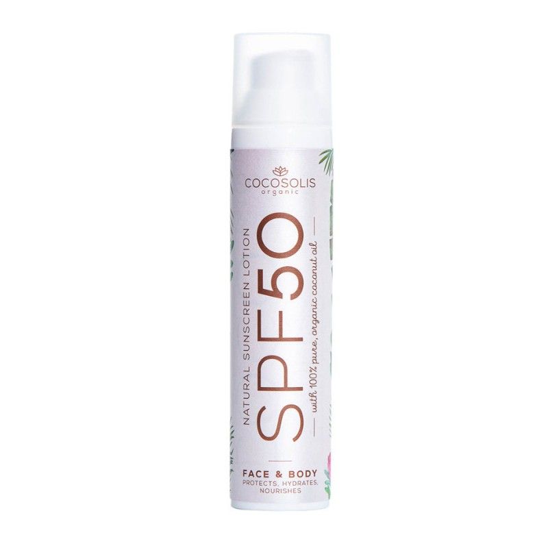 Био Слънцезащитен Лосион Cocosolis Natural Sunscreen Lotion SPF 50 100 мл