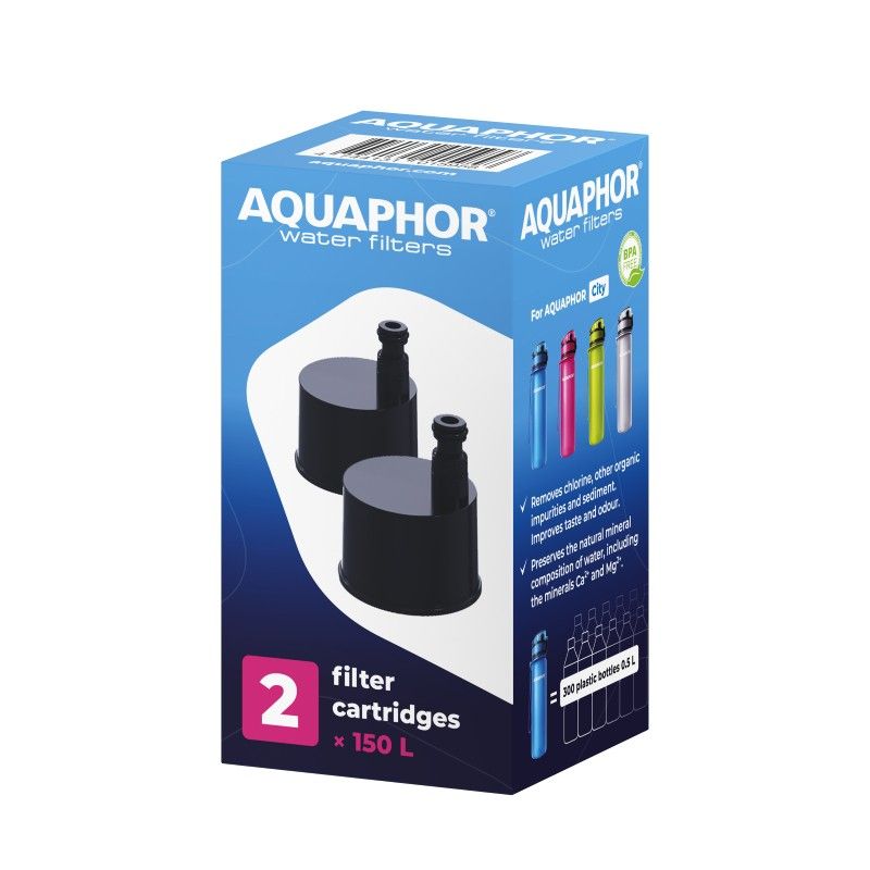 Комплект Сменяеми Филтри за Бутилка Aquaphor City 2 бр