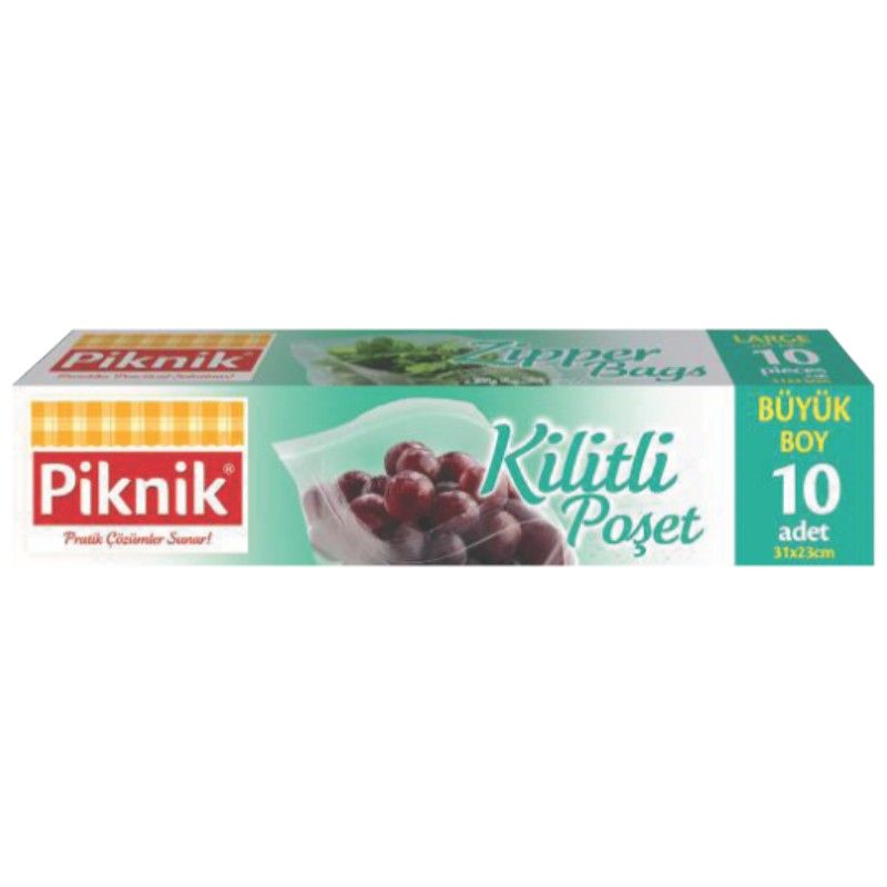 Пликове за Съхранение Piknik с Цип 31 х 23 см 10 бр