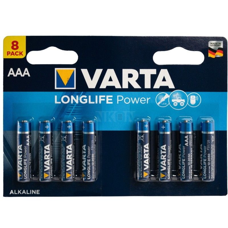 Батерии Алкални Varta LongLife Power АAА 8 бр