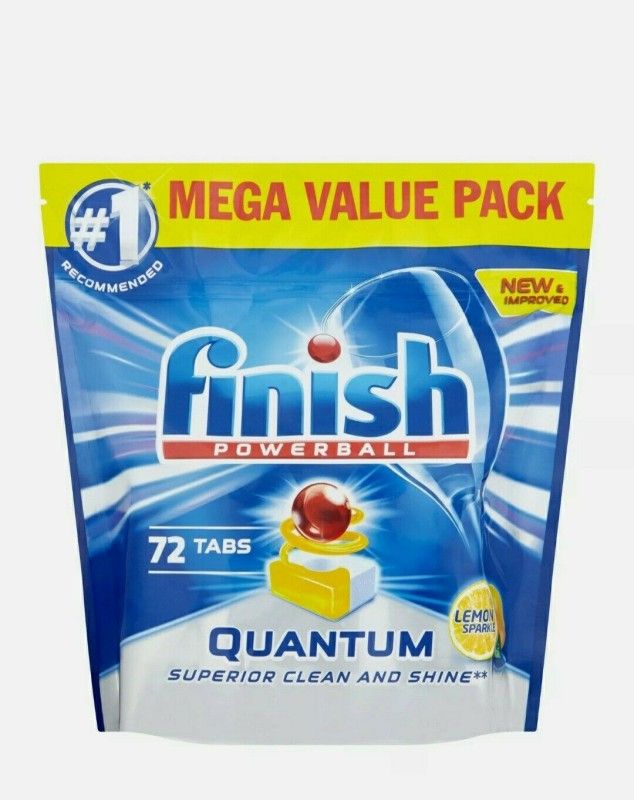 Таблетки за Съдомиялна Finish Quantum Powerball Lemon 72 бр