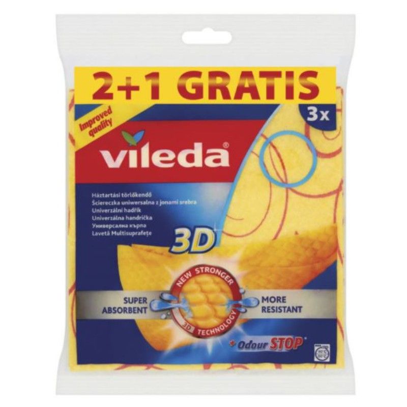 Универсална Кърпа Vileda 3D 2+1 бр