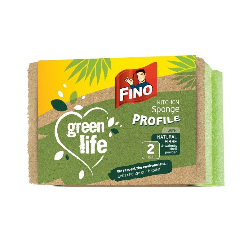 Кухненска Гъба Fino Green Life с Канал 2 бр