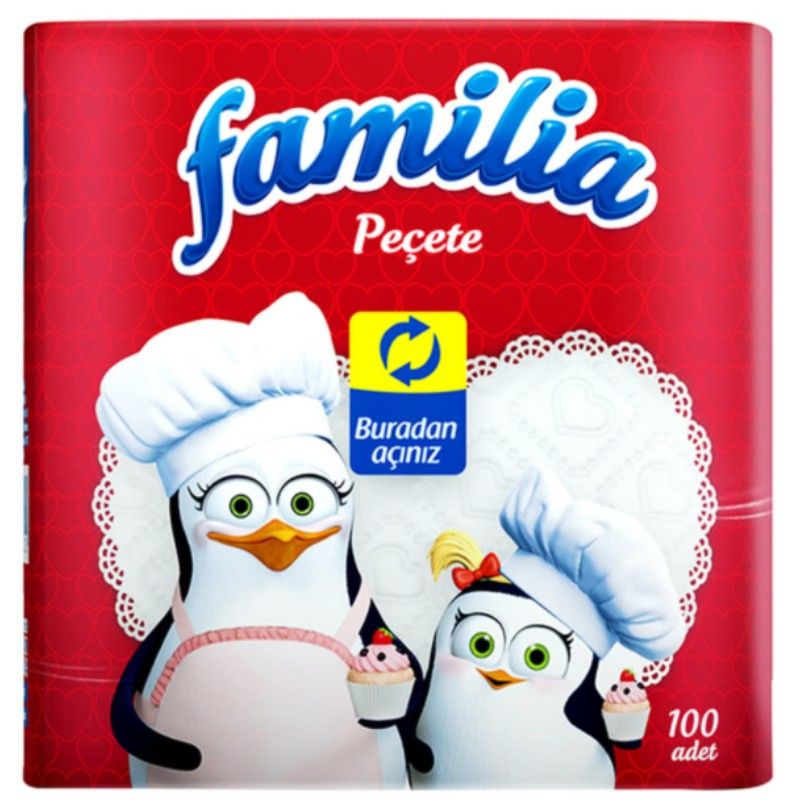 Салфетки Familia 100 бр