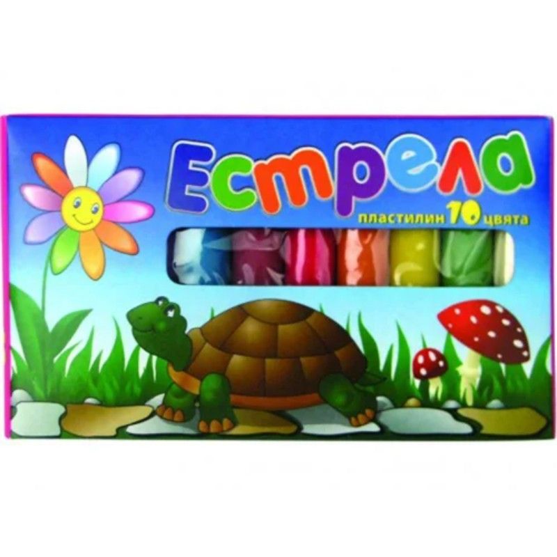 Пластилин Естрела 10 цвята