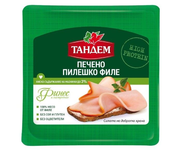 Печено Пилешко Филе Без Глутен Тандем Слайс 120 г