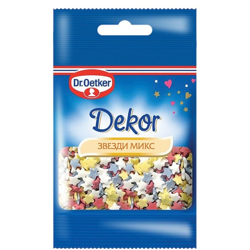 Поръска за Сладкиш Захарни Звезди Dr.Oetker 10 г