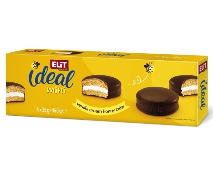 Мини Кейк Меден с Ванилов Крем Ideal Elit Sweets 4 х 35 г