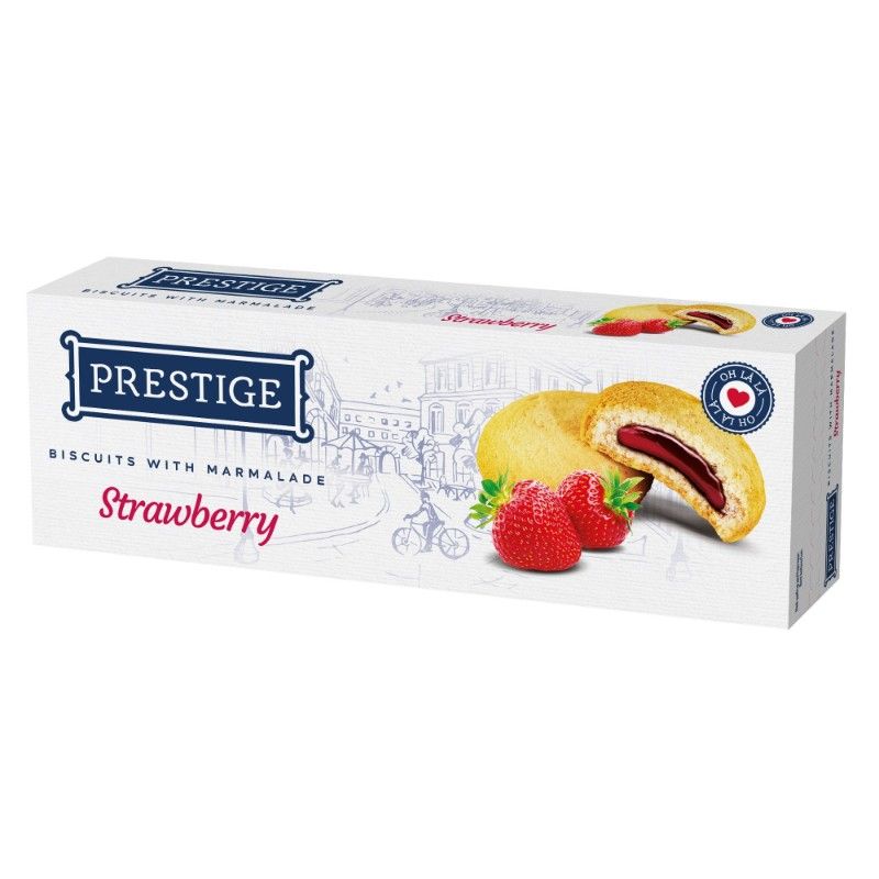 Бисквити Prestige Oh La La Мармалад Ягода 134 г