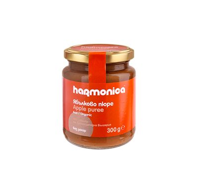 Био ябълково пюре Harmonica без захар 300гр