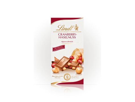 Шоколад Lindt Червени Боровинки и Лешници 100 г